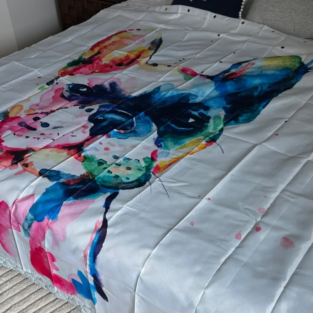 Colorful French Bulldog Shower Curtain